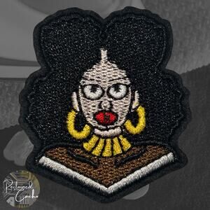 Black Woman Iron On Patch